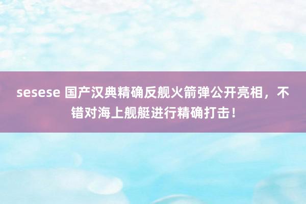 sesese 国产汉典精确反舰火箭弹公开亮相，不错对海上舰艇进行精确打击！