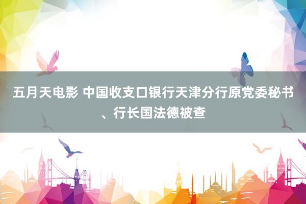 五月天电影 中国收支口银行天津分行原党委秘书、行长国法德被查