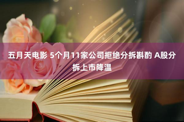 五月天电影 5个月11家公司拒绝分拆斟酌 A股分拆上市降温