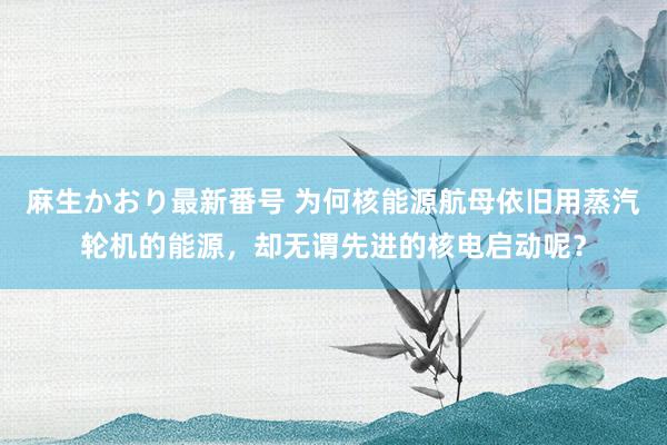 麻生かおり最新番号 为何核能源航母依旧用蒸汽轮机的能源，却无谓先进的核电启动呢？